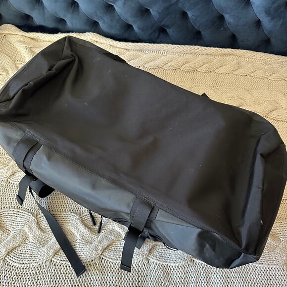 The North Face - Base Camp Duffel S Tnf Black/Tnf White  THE NORTH FACE Base Camp Duffel Bag Medium Black White $160